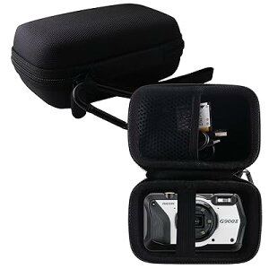 WERJIA ���[�P�[�X �݊��� Ricoh G900 II/Ricoh G900SE II/WG-7 �f�W�^���J���� �ی�Ή����[�P�[�X (�u���b�N)