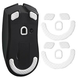 IMMOENUC - �}�E�X�\�[�� Razer Viper V3 HyperSpeed �Ή� 2���Z�b�g�A���ϋv���A�ᖀ�C�A����Ȗ�l�݌v�A���^�A�}�E�X�r�������p�A���萫�\����(�z���C�g)