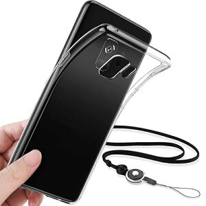 GOKIGIOD �K�p Galaxy S9 �P�[�X �N���A �y �X�g���b�v �O�{�t���z ���^ ����炭���[S9 SC-02K SCV38 �J�o�[ ���� �y�� GalaxyS9 �X�}�z�P�[�X ��|�� �\�t�g TPU �o���p�[ �ϏՌ� �w�|�� �n���h�X�g