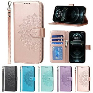 Eastwave �A�C�t�H�� for iPhone 12pro / 12 �P�[�X ���z�^ for iPhone 12 Pro �蒠�^ �J�o�[�蒠 �X�g���b�v�t�� ���邢�F �t�����[�v�����g PU���U�[ �J�[�h���[ ���u���X�^���h �@�\ �����}�O�l�b�g
