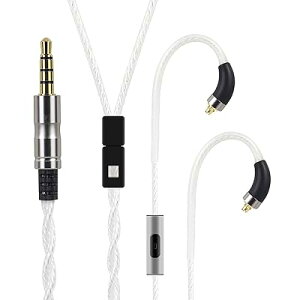 3APLUS plusy35 mmcx�P�[�u�� �C���z���P�[�u�� �}�C�N�t�� 3.5mm �⃁�b�L �����x�P������ 4�c Shu-re SE215 / SE425 / SE535 / SE846���C���z���Ɍ݊��������� ��1.2m