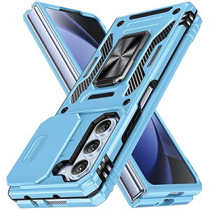 WACJOSD �Ή� Galaxy Z Fold5 5G �p�� �P�[�X �����O�t�� �X���C�h���J�����v���e�N�^�[�t�� �Ռ��z�� �ی�P�[�X PC �X�^���h�@�\ �ԍڃz���_�[�Ή� �ČRMIL�K�i ���������O �C�菝�h�~ ����~�� Z Fo