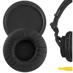 Geekria �C���[�p�b�h�݊��� �p�b�h �\�j�[ Sony MDR-V55, V500DJ �w�b�h�z���ɑΉ� �p�b�h �C���[/�C���[�J�b�v (�v���e�C�����U�[/�u���b�N)