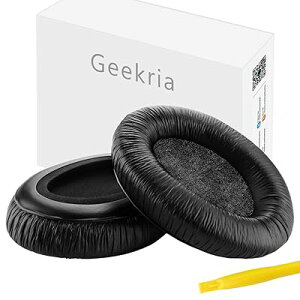 Geekria �C���[�p�b�h QuickFit �݊��� �p�b�h �[���n�C�U�[ Sennheiser HD 280/ 280-Pro/ 281, HMD 280/ 281 �w�b�h�z���ɑΉ� �p�b�h �C���[/�C���[�J�b�v (�v���e�C�����U�[/�u���b�N)