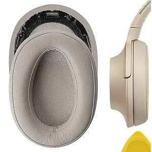 Geekria �C���[�p�b�h�݊��� �p�b�h �\�j�[ Sony MDR-100ABN, WH-H900N �w�b�h�z���ɑΉ� �p�b�h �C���[/�C���[�J�b�v (�v���e�C�����U�[/�S�[���h)