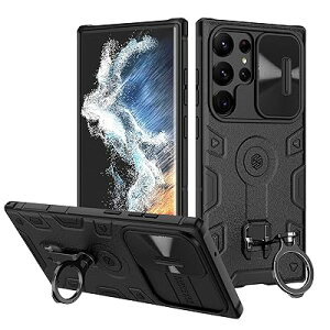 Nillkin Galaxy S23 Ultra �P�[�X �Ή� 6.8�C���` �J�o�[ �����Y�ی� �����O�L�b�N�X�^���h�P�[�X �����O��]�\ 2023�Ή� �ϏՌ��P�[�X�y PC & TPU�z Galaxy S23 Ultra 6.8�C���` ���p�X�}�z