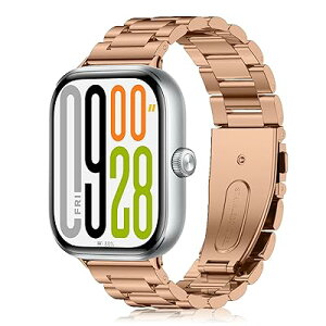 [LuFiYa] �����o���h �V���I�~(Xiaomi) Redmi Watch 5/4 �Ή� �����o���h �X�e�����X�� �����x���g �X�g���b�v ���v�x���g �����x���g �V���I�~Xiaomi Redmi Watch 5/4�p ���v�o���h (���[�Y�S�[��