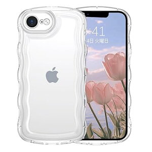 GUAGUA ��phone 16e �P�[�X �N���A �E�F�[�u iPhoneSE4 �\�t�g TPU ���� �P�[�X ���˂��� �l�C �o���p�[ �ϏՌ� ���y�� ���^ ���C�����X�[�d�Ή� �X�g���b�v�z�[���t�� �A�N�X�^������ �X�}�z�P�[�X 16