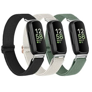 [3 �p�b�N] �����o���h Fitbit Inspire 3/2/1/Inspire HR/Ace 2/Ace 3 �Ή� �����R�l�N�^ �L�k���̂��钲�߉\�Ȍ����p���X�g�o �����o���h �N�C�b�N�����[�X�@�\ �����p �j���p