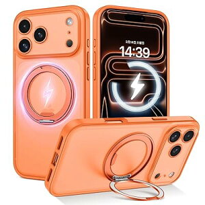 GUAGUA iPhone 17 Pro Max �P�[�X Magsafe�Ή� ���C�����X�[�d ��]�X�^���h �}�b�g�� ��Phone �v���}�b�N�X ���G�� ����~�� �l�C �y�� �}�O�Z�[�t�ϏՌ� ������� ���΂݂Ȃ� �����ӂ���17Pro �ČR�K�i 