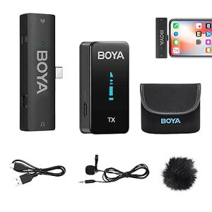 �s���}�C�N ���C�����X Android�p Type-C �O�t���}�C�N BOYA XM6-S5 �z�M�p�}�C�N 360°�W�� �u���ڑ� ���w���� �L�@EL�X�N���[�� ���x���A�s���}�C�N ����ȒP ��჌�t�J�����A�r�f�I�J�����A�X�}