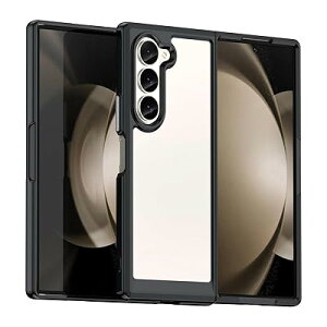 Galaxy Z Fold 6 �p �P�[�X�N���A �ϏՌ� ���^ �ČRMIL�K�i�擾 �w��h�~ TPU�o���p�[+�w��PC SC-55E / SCG28 �J�o�[ �����Y�ی� ����h�~ �X�g���b�v�z�[���t�� ���ϖh�~ ����h�~ �g�уJ�o�[ �� R0113-