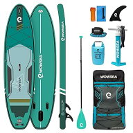 WOWSEA Trophy T2 サップ インフレータブル スタンドアップパドルボード 10.6'(320cm)×32"(80cm)×6"(15…