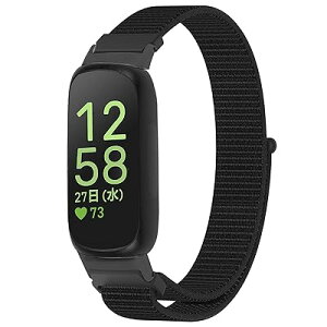 �����p�x���g For Fitbit Inspire 3 �ւ��x���g �}�W�b�N�e�[�v���E���֗� �ʋC �i�C�����[�� �X�|�[�c�o���h (�u���b�N)