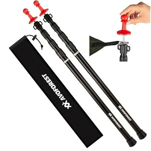 AVOFOREST �^�[�v�|�[�� �L�k�� �y�������ꂽ���b�N�\���z �A���~ �e���g�|�[�� ���a28mm (����81�`235cm) 4�p���i�K���� 2�{�Z�b�g �G���h�L���b�v �X���C�h�� �������ߊȒP �񂷂��� ��p���[�o