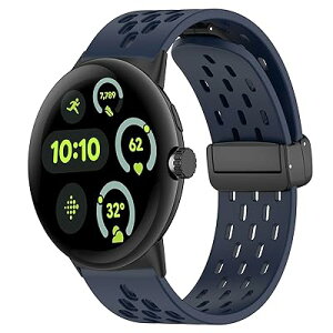 [PONATTENO] �E�H�b�`�o���h For Google �O�[�O�� Pixel Watch 3 41mm/45mm �Ή� �����p�x���g�V���R���� �ւ��o���h �X�|�[�c�x���g �ʋC�o���h �h�� �j�����p (45mm, �l�C�r�[�u���[)