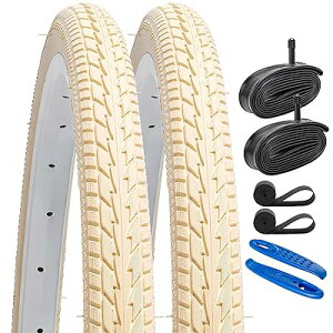 YunSCM 2�{�Z�b�g,26 1 3/8 �^�C�� �J���[,26x1 3/8 37-590 ���]�ԃ^�C�� + 26x1 3/8 �`���[�u ���� �Ď��o���u32mm + �����e�[�v + �^�C�����o,�K�p 26�C���` 1 3/8 ���[�h�o�C�N�A�Ԉ֎q,Y