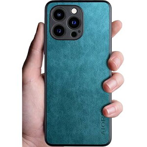 Aioria �X�}�z�P�[�X for iPhone 13 Pro 5G �݊������� �X�^�C���b�V���Ŕ������ϋv���̂��� �X�}�z�P�[�X�����ɕی� (Light Blue, for iPhone 13 Pro)
