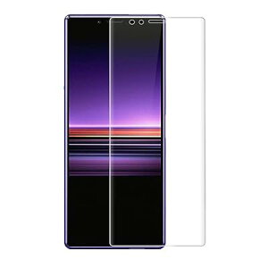 For Xperia 1 �K���X�t�B���� �G�N�X�y���A 1 SO-03L SOV40O �����K���X�t�B���� �t�B���� ���{�f�ސ� �t���ی�t�B���� ��ʕی� �K���X�J�o�[ �ɔ�0.33mm �ώw�� ������ 3D ���E���h�G�b�W���H �d�x9H