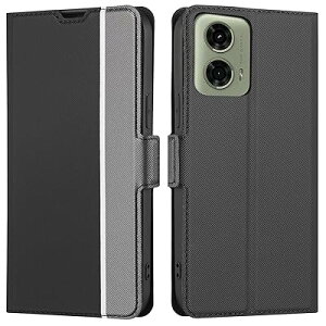 �K�p motorola moto g24 �P�[�X �蒠�^ ���^ ���gg24 �X�}�z�P�[�X motog24 �J�o�[ �蒠 ���g���[�� ���g g24 �g�уJ�o�[ �yBonwFzin�z �y�� ���� �Y�f�@�ے� PU ���U�[ �}�O�l�b�g �J�[�h���[ �ϏՌ�