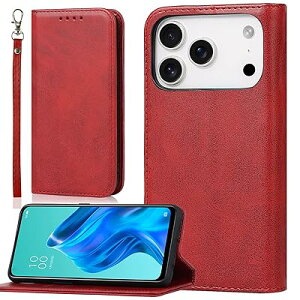 BonwFzin iPhone 17 Pro MAX �P�[�X �蒠�^ �X�g���b�v �K�p �A�C�z�� 17 �v�� �}�b�N�X �X�}�z�P�[�X �A�C�t�H��17�v���}�b�N�X �J�o�[ �蒠 iPhone17ProMAX Case PU ���U�[ �X�g���b�v�z�[���t��