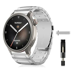 [SinRenn] �o���h 22mm Amazfit Balance 2/GTR 4/GTR 3 Pro/GTR3/Bip 5/Cheetah Pro �Ή� �X�e�����X �E�H�b�`�o���h ���������o���h �����ȒP �R���p�`�u�� Garmin Venu