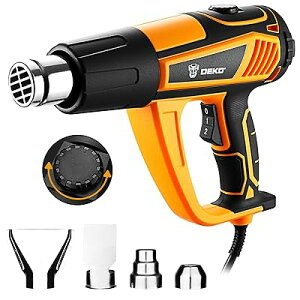 DEKOPRO �q�[�g�K�� �z�b�g�K�� �q�[�g���� ������ 1800W 2�i�K���� 50-650�� �m�Y��4��ޕt�� �M�H��q�[�g�K�� ���^ ���p�r�z�b�g�K�� �M�������H DIY�q�[�g����