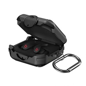 Beats Fit Pro�p�P�[�X�J�o�[/CONTEME�C���z���A�[�}�[�ϏՌ��ی�A�����h�~�X�g���b�v�L�[�`�F�[���t�� (Black-TPU)