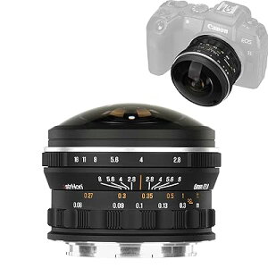 AstrHori 6mm F2.8 �t���T�C�Y�����Y 220°���L�p���჌���Y 0.8cm�ŏ��œ_���� �ő�61MP�J�����Ή� Cannon rf�}�E���g�Ή� (For Canon RF Mount)