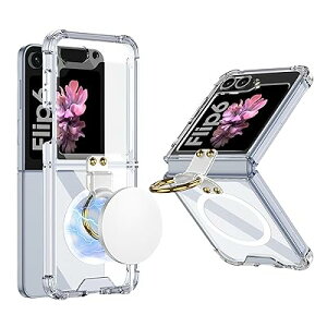 Galaxy Z Flip5 �P�[�X �����O�t�� �M�����N�V�[z�t���b�v5 �N���A�P�[�X �����O �G�A�[�N�b�V��