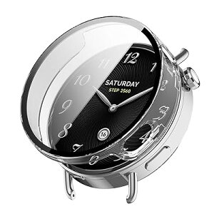For �V���I�~(Xiaomi) Watch S4 41mm �P�[�X �ی� �K���X�t�B���� ��̌^ �J�o�[ YANMONGI �����K���X