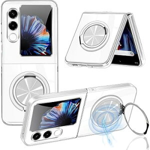 ZTE Nubia Flip 2 5G �P�[�X �N���A �����O�t�� MagSafe�Ή� Nubia Flip 2 �P�[�X ���� �ϏՌ� �}�O�Z�[�t