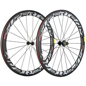 SUPERTEAM 50mm �N�����`�� �[�z�C�[���Z�b�g700c 23mm ���[�h�o�C�N �J�[�{�� �z�C�[�� (�z���C�g)