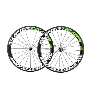SUPERTEAM 50mm �N�����`�� �[�z�C�[���Z�b�g700c 23mm ���[�h�o�C�N �J�[�{�� �z�C�[�� (�z���C�g/