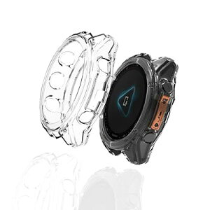 For GARMIN�i�K�[�~���j fenix 8 51mm �P�[�X �N���A �ی�J�o�[ �P�[�X TPU�f�� �h�C�菝 �S�ʕی�