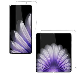 �y2���Z�b�g�zFor OPPO Find N5 �t�B���� �ی�t�B���� �y����ʂ̕ی�t�B����1��+�O��ʂ̕ی�