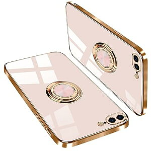 iPhone 7 plus �P�[�X iPhone 8 plus �P�[�X TPU �ϏՌ� �����O�t�� �ԍڃz���_�[�Ή� �y�� ���^ �C��