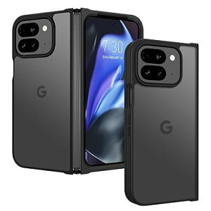 DOMAVER Google Pixel 9 Pro Fold �P�[�X ���C�����X�Ή� TPU+PC �ϏՌ� �}�b�g�d�グ �w��h�~ �y�� ��