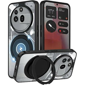 Cexitesuo For Nothing phone 3a Pro �P�[�X �N���A �����O�t�� 360°��]�X�^���h �ϏՌ� Nothing Phone (3a) P