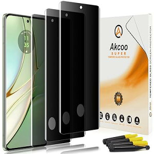 Akcoo �`�����h�~ Motorola Edge 40 / 40 Neo �p�K���X�t�B�����y3���Z�b�g�zUV�d�� �S�ʕی�t�B����