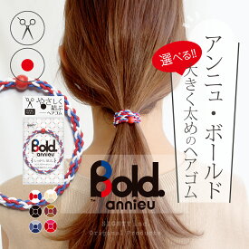 ヘアゴム アンニュ ボールド Lサイズ 【 選べる 1個 】 - 美容師考案 しっかり結ぶ ヘアゴム 絡まりにくい 跡が付きにくい セット 大人っぽい ミサンガ ブレスレット ハンドメイド annieu Bold おしゃれ ギフト プレゼント 日本製