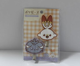 ポケモン ポケピース　ヒバニー　ニャスパー　前髪クリップ　（ヘアクリップ　）ダイカット