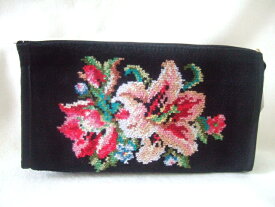 フェイラー　60周年記念柄　限定柄テレーゼ　ポーチ　　黒