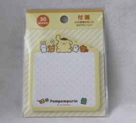 ポムポムプリン　プリン　タックメモ（ほとんどノリ）付箋　23　ポストイット