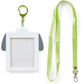 ポチャッコ　ぽちゃっこ　フレーム付き　カードケース　ID　ネックストラップ付　白