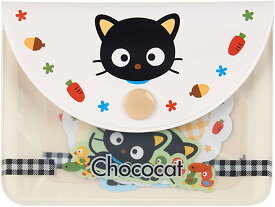 サンリオ　シール　ステッカー&ケースセット（サンリオねこの会）チョコキャット