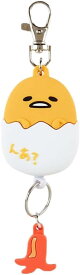 サンリオ　ぐでたま　GUDETAMA　フェイス型　キーリール　　キーホルダー