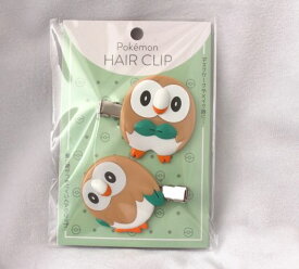 ポケモン　モクロー　前髪クリップ　（ヘアクリップ　）ダイカット