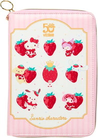 マルチケース　いちご新聞50周年 サンリオキャラクターズ 機能ポーチ 収納　サンリオ