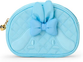 シナモロール　シナモン　化粧ポーチ　ラビット　耳付き　ブルー